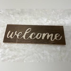 Wooden Welcome Sign